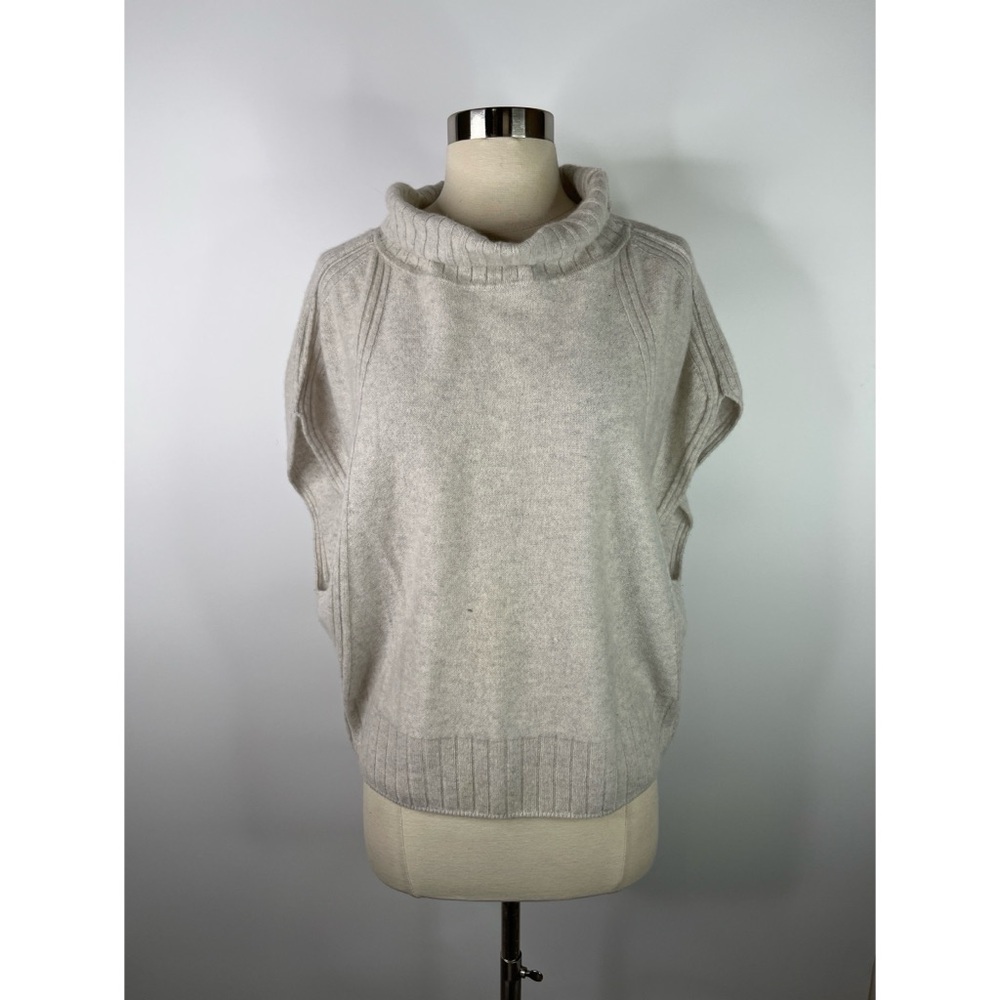 Anthropologie Daily Practice Cashmere Casual Cowl Neck Short Sleeves Poncho
